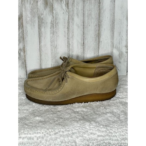***SOLD*** Vintage Clarks Originals Wallabee Men's Tan Suede Size 9 - Picture 4 of 9